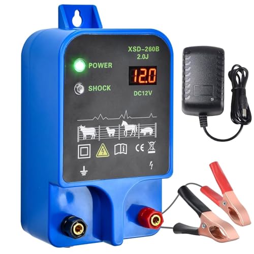 Electric Fence Charger 10km 2J High Power Pulse Fencer