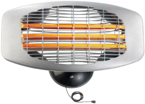 Semptec Urban Survival Technology Quarz- Außen- Heizstrahler QW- 1500 zur Wandmontage, 3 Heizstufen, IPX4