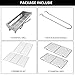 LEADZM Holzkohlegrill, Edelstahl Camping Klappgrill,70x31x71cm Außen, Terrasse, Camping, Grillparty, 5-10 Personen Verwendung