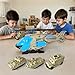 Helicopter Toy Playset for Boys,Helicopter Toys for Boys Age 4-7,Included 1 Airplane and 3 Tanks,Durable Design, Realistic Details,Gift for Kids