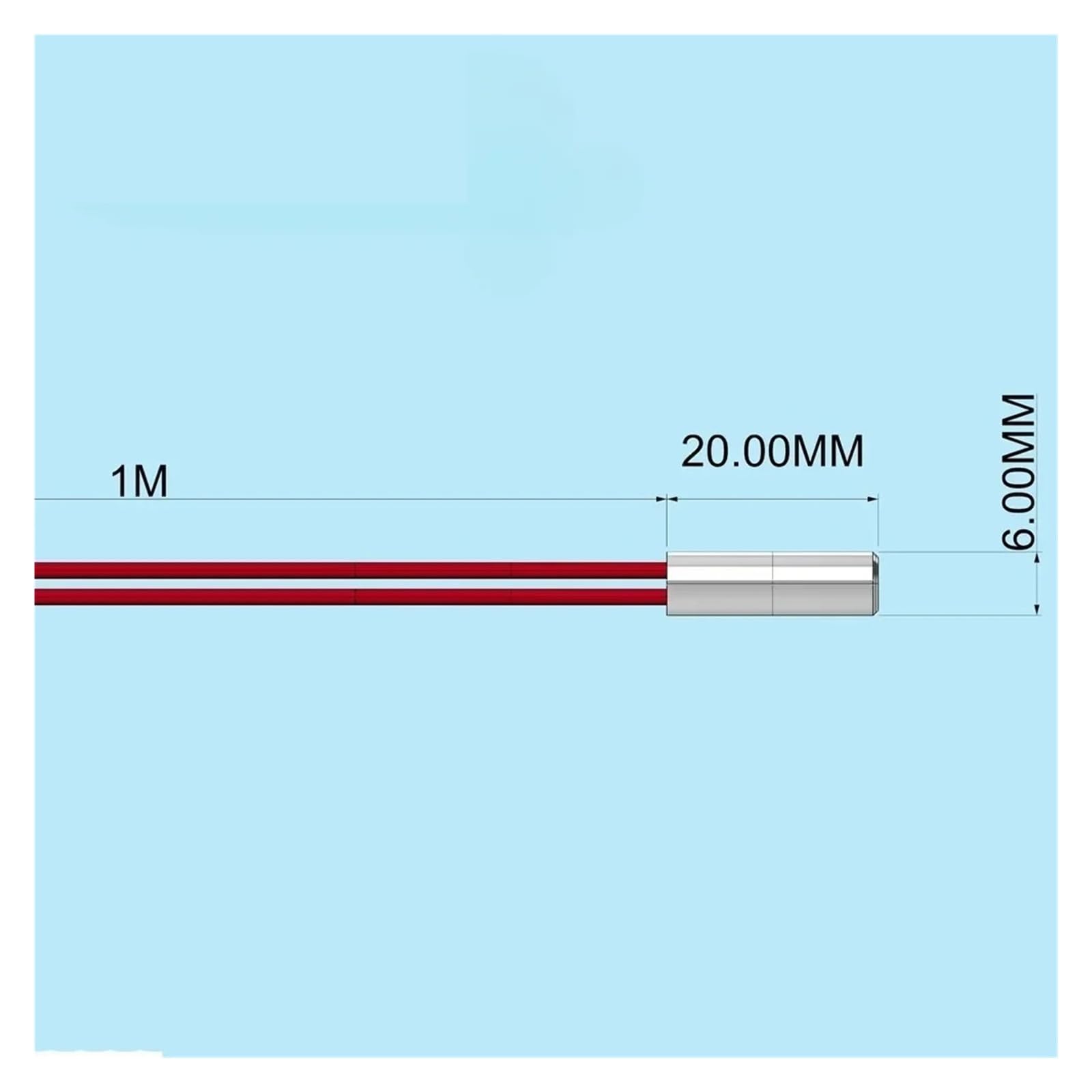Riscaldatore a cartuccia 6 * 20mm for estrusore MK Mendel Reprap
