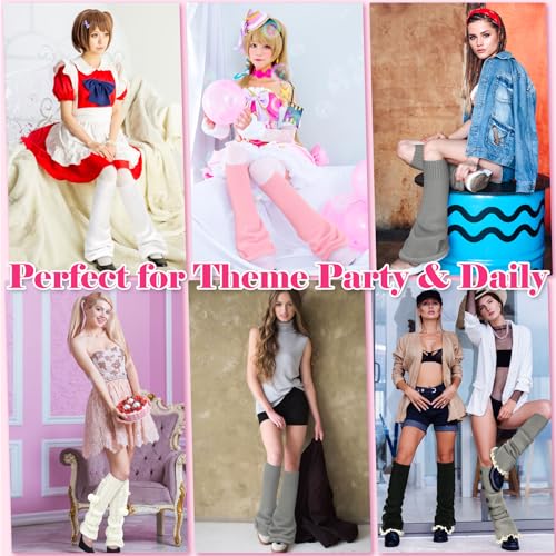 image for Olreco Pink Leg Warmers for Women Womens Leg Warmers Y2K Legs Warmers 