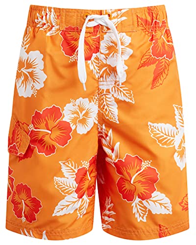 Kanu Surf Boys Viper Quick Dry Upf 50+ Beach Swim Trunks, Miami Orange, 14-16 Us #TOP6