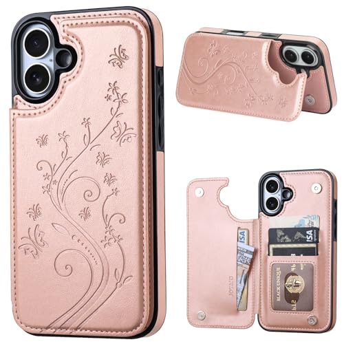 Housse iPhone 16 Plus or avec porte-cartes pour sorties sans sac