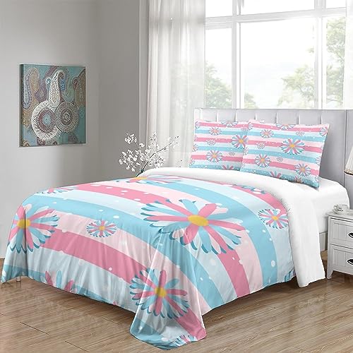 Parure de lit imprimé 3D en microfibre durable pour lit double - 5