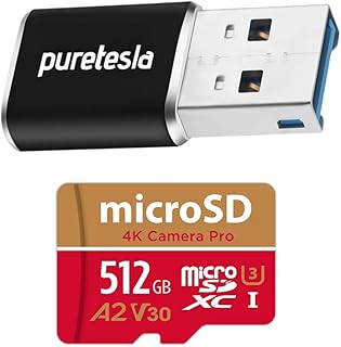 TeslaCam USB Drive 512 GB – Plug and Play USB Endurance microSD Drive Pre-Formatted for Tesla, TeslaCam, Dashcam, and Sentry Mode - Works with Model S 3 X Y