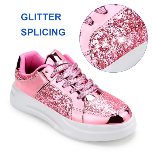 Glitter Sneakers for Women - Sparkly Bling Sequin Sneakers for Wedding, Party & Casual Wear3