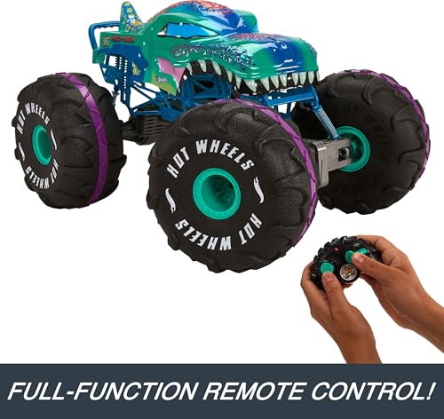 Hot Wheels RC Monster Trucks Mega-Wrex in 1:6th Scale, Extra Large Remote-Control Toy Truck, More Than 2ft Long by Hot Wheels - Image 5