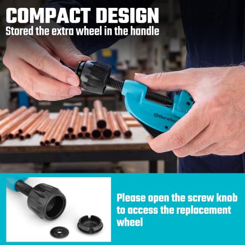 Image of DURATECH Tubing Cutter 1 /8 inch-1-1 /4 inch, With Replacement Wheel and Reamer