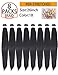Pre Stretched Braiding Hair 26 Inch 8 Packs/Lot Braids Itch Free Hot Water Setting Synthetic Fiber Yaki Texture Black Crochet Braiding Hair Extension (26Inches #1B)…