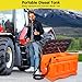 LAPPPLSP Portable Diesel Tank with Pump, 48 Gallon 10GPM Flow Rate Diesel Fuel Transfer Tank with 12V Electric Transfer Pump, Auto Fueling Nozzle, 13FT Hose, for Easy Fuel Transportation