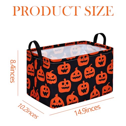 Image of Rectangle Gift Storage Basket Home Shelf Storage Basket Organizer Box Clothes Laundry Hamper Nursery Basket Laundry Basket with Handles