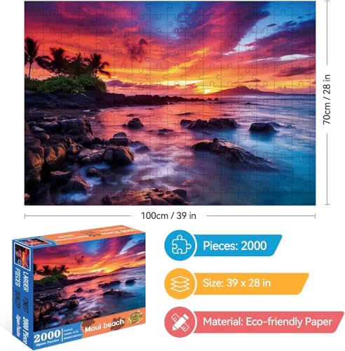 Puzzle de 2000 piezas Temática Isla 14+ años miniatura 2