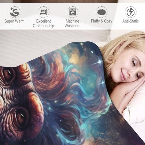 Couverture canapé chaude singe : cocooning salon 180x200 - 4