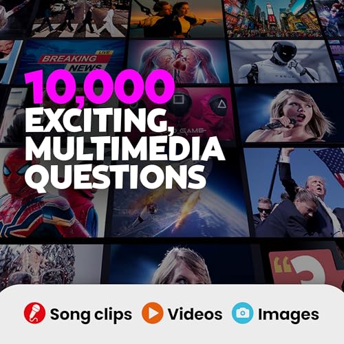 Image of Outsmarted App-Connected Live Quiz Show Board Game - 2025 Edition, Ages 8+ | For Kids, Teens & Adults, Interactive Family Trivia Game, 2-24 Players, 10,000+ Questions, Remote Play Option