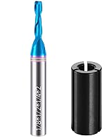 Vista 27 de Spiral Router Bit 1/4 Inch Shank Up Cut Spiral Router Bit 2 Flutes HRC55 Solid Carbide Spiral Milling Tool 1/4 Inch Cutting Diameter 3 inch Extra