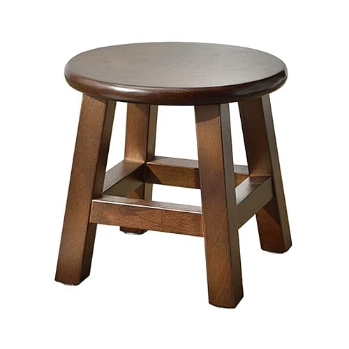Solid Wood Stool - 10 inch Round Kids Stool for