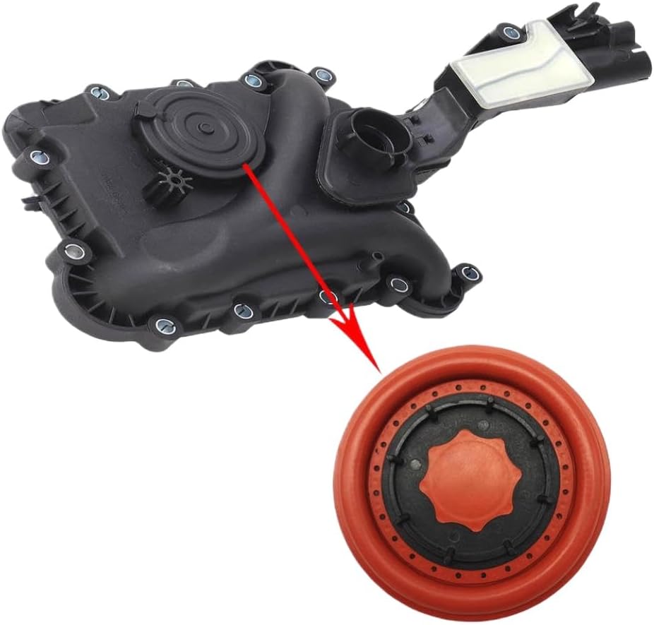 Crankcase Vent Membrane Replacement for A4 A5 A7 A8L Q5 Q7 3.0 TFSI 2008-2018 Engines – Compatible with OE Numbers 06E103547AC 06E103547F 06E103547Q