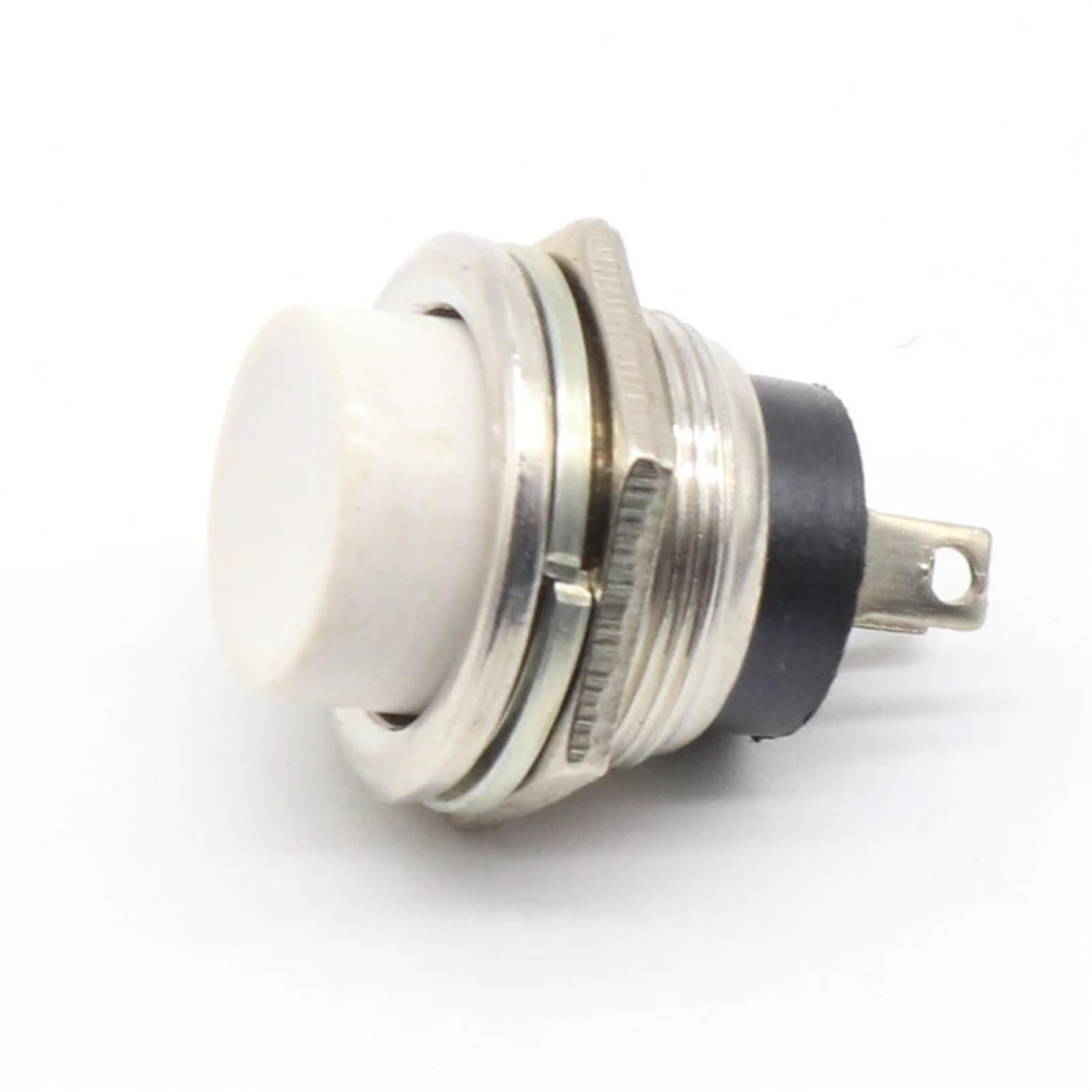 10 Uds. Interruptor de botón momentáneo de retorno automático de 16MM 6A/125VAC 3A/250VAC(Black)
