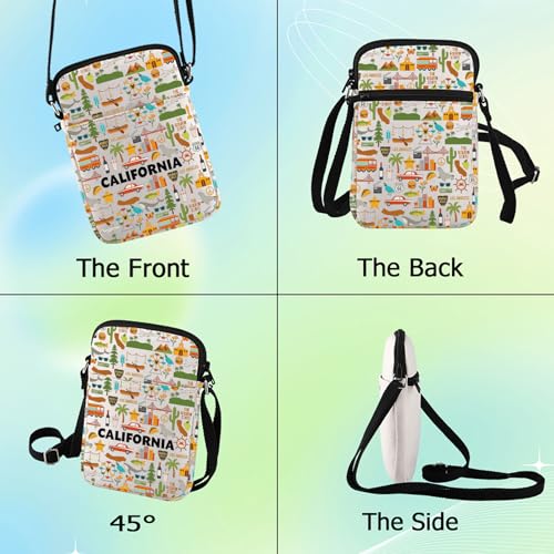G2TUP California Travel Crossbody Bag California Trip Gift California Shopping Shoulder Bag California Souvenir Merch3
