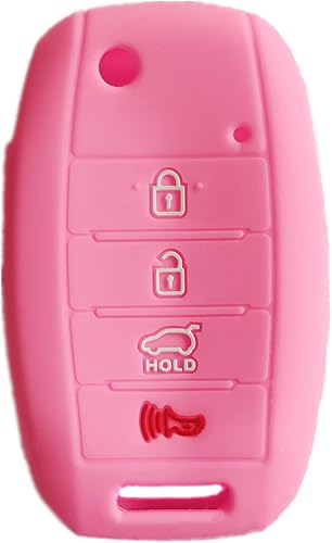 Funda protectora para llavero inteligente, soporte remoto sin llave para Kia Sportage Rio Forte Optima Carens 2019 2020 2021 (no compatible con