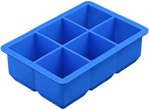 Miniatura 8 de Bandeja de cubitos de hielo de silicona con forma cuadrada molde para cubitos de hielo de 65 x 45 x 20in grado alimenticio 6 barras de celosía