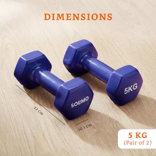 Image of Amazon Brand - Solimo Vinyl Dumbbell