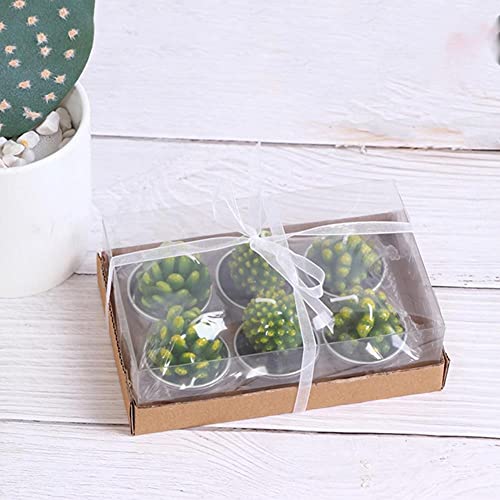 Bougie parfumée cactus 3D pour ambiance zen et deco de table