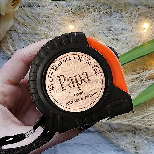 Cinta métrica personalizada retractable 10 pies para papá miniatura 3