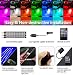 Nicetai Tiras LED Coche RGB Color de la Decoración 4pcs 22CM Luces...