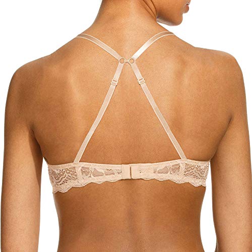 Undies.com Women's Underwire Padded Micro & Lace Convertible Strap Everyday T-Shirt Bra, Minido, 38Dd #TOP3