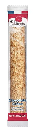 La Boulangere Chocolate Hazelnut Crepes, Individually Wrapped, Non GMO, Free From Artificial Flavors & Colors, 20-Count