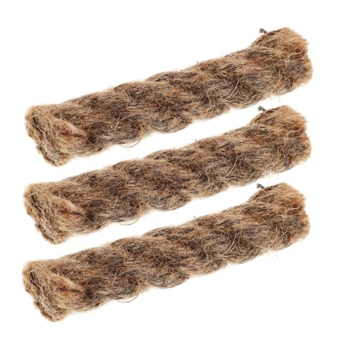 BIUDECO 3pcs Fire Cord Natural Jute Rope Fire Starter for Camping Hiking BBQ and Outdoor Cooking Lightweight Portable Durable for and Emergency Use