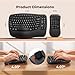 Meetion Master Wave Keys Ergonomic Wireless Keyboard, 2.4G Wireless/Bluetooth Split Keyboard with Wrist Rest, Separate Mini Numeric Keypad for Financial Accounting, for Mac/Windows/Laptop/PC/Tablet ﻿