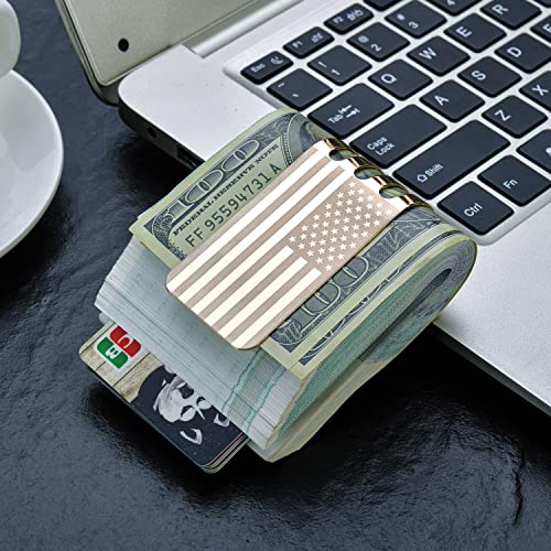 Image of Money Clip Spring Steel Cash Clips Large Capacity Minimalist Front Pocket Wallet