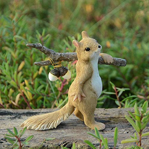 Mini statue d'écureuil mignon : cadeau idéal pour bureau