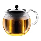 Bodum Assam Glas Tee Drücken Edelstahl Filter 1 L