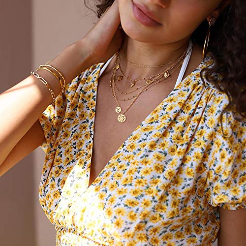 Gold Necklace for Women 18K Gold Plated Astrology Zodiac Necklace 12 Constellation Necklace Birthday Gift for Women2