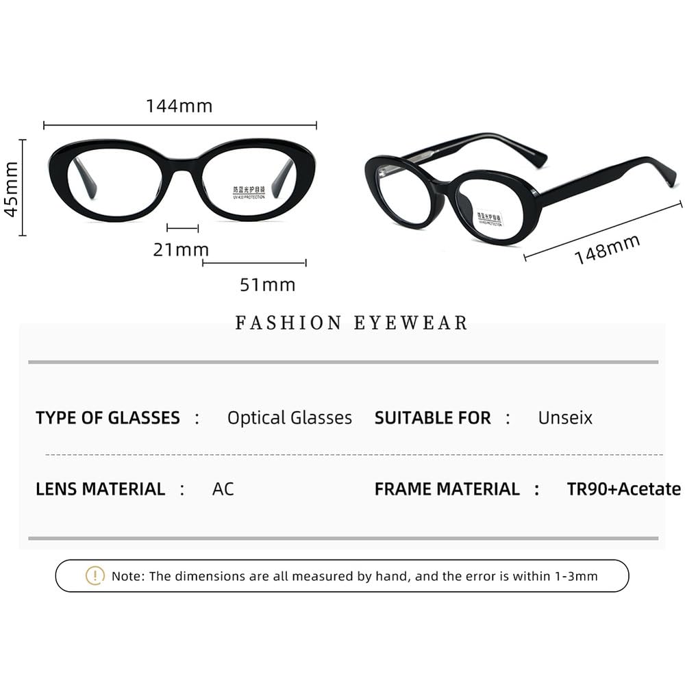 okulary owalne unisex przezroczyste soczewki modne okulary rama kobiety octan styl męskie prezenty