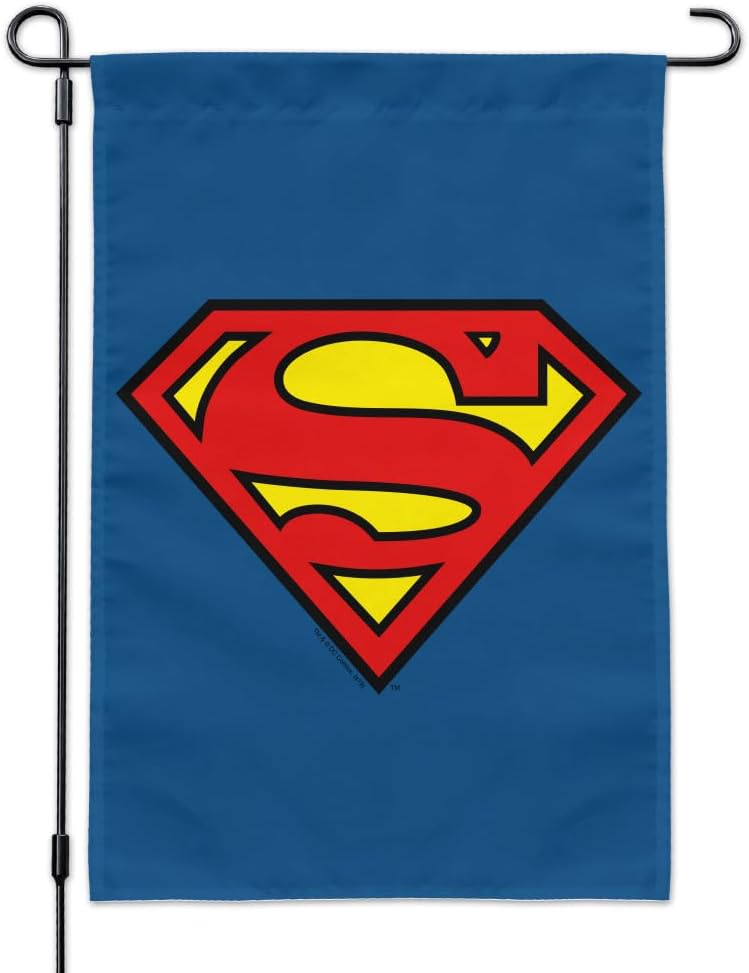 Superman Classic S Shield Logo Garden Yard Flag