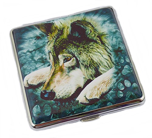 Preisvergleich Produktbild Zigarettenetui Etui für Zigaretten aus Metall Verschiedene Motive (Motiv 1)