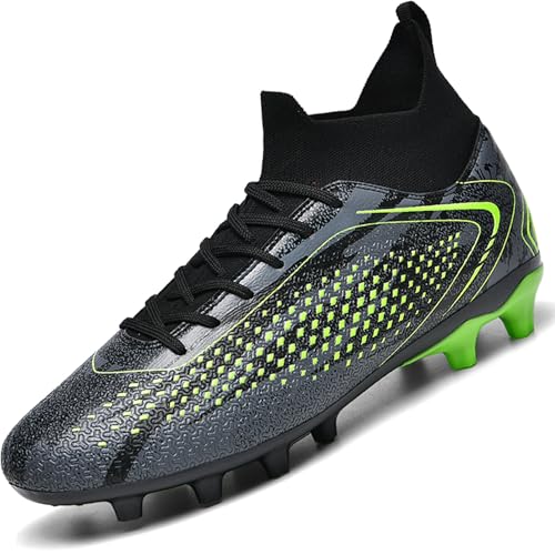 situkeke Chaussures de Football Hommes Crampons Enfant Garçon Chaussure de Foot Spike High Top Adolescents Chaussures de Sport Athlétisme...