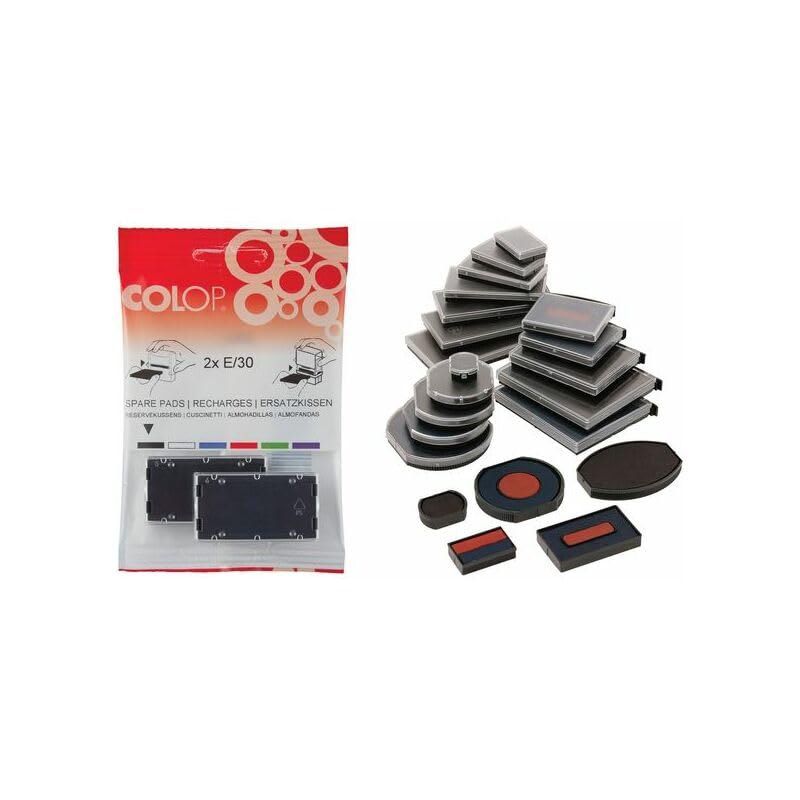 COLOP E/Pack of 2 Refills Pads for Printer 55 Blue