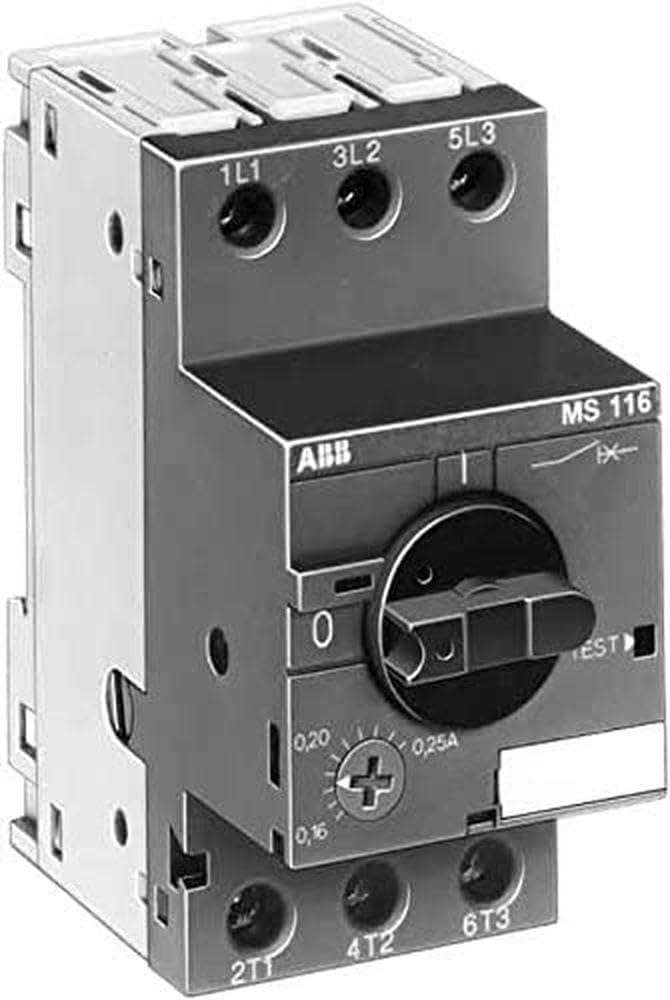 ABB 1SAM250000R1006 MS116-1.6 Manual Motor Starter 1.0-1.6A