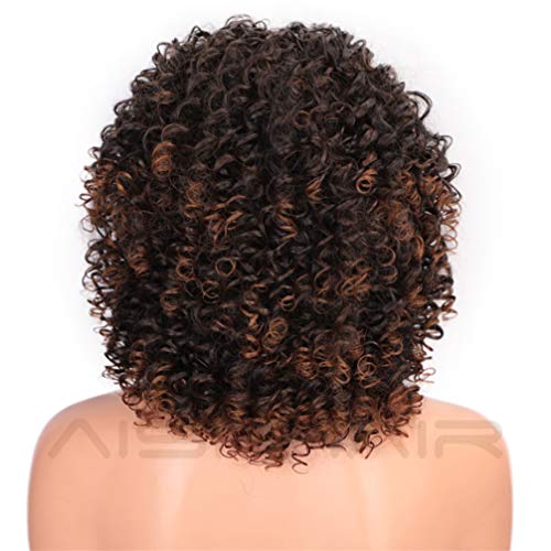 Perruque synthétique courte afro pour masquer la chute de cheveux - 2