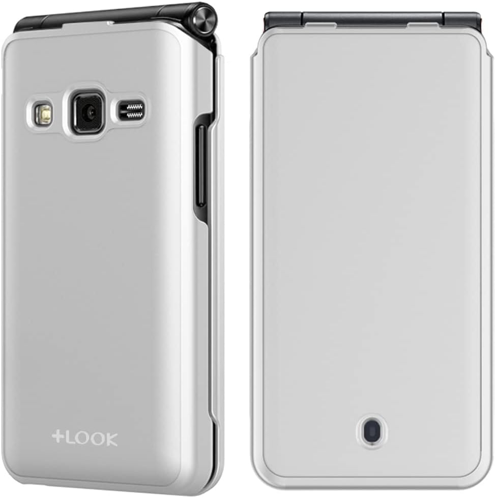Shockproof Protection Hard Phone Case Protective Cover for Samsung Galaxy Folder 2 SM-G160 / SM-G160N / SM-G165N / SM-G1650 / SM-G1650W (Silver)