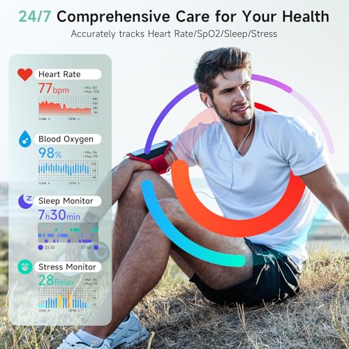 Gydom Smart Watch for Women Android iPhone, Alexa Built-in, 1.8\" Smartwatch with Heart Rate/SpO2/Sleep Monitor, IP68 Waterproof Activity Fitness Tracker, Bluetooth Call (Answer/Make), 100+ Sport Mode - Thumbnail 3