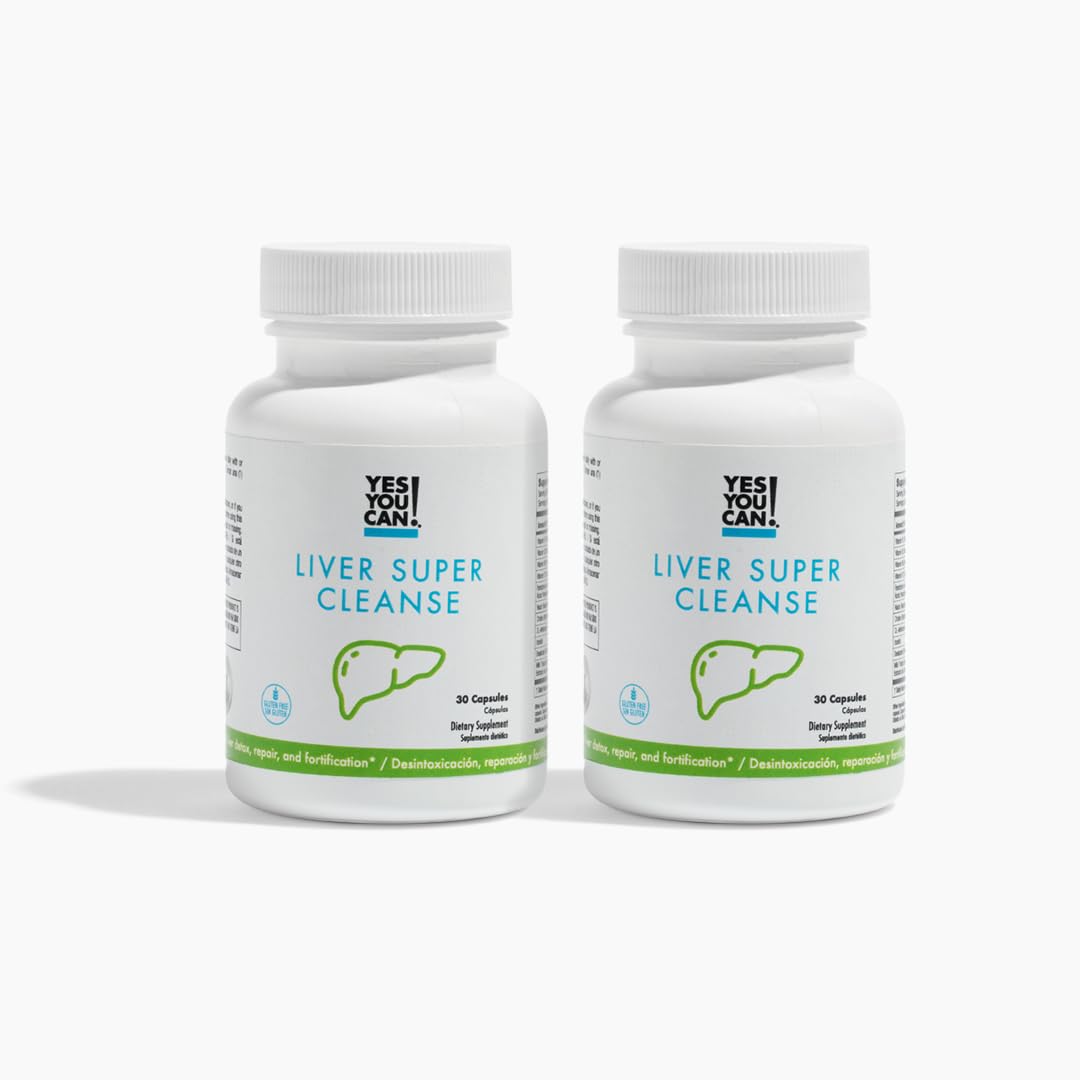 Liver Super Cleanse Detox & Repair - Renew, Revitalize & Enhance Liver Health with Essential Vitamins, Milk Thistle Extract - Fatty Liver Wellness - 2 Pack