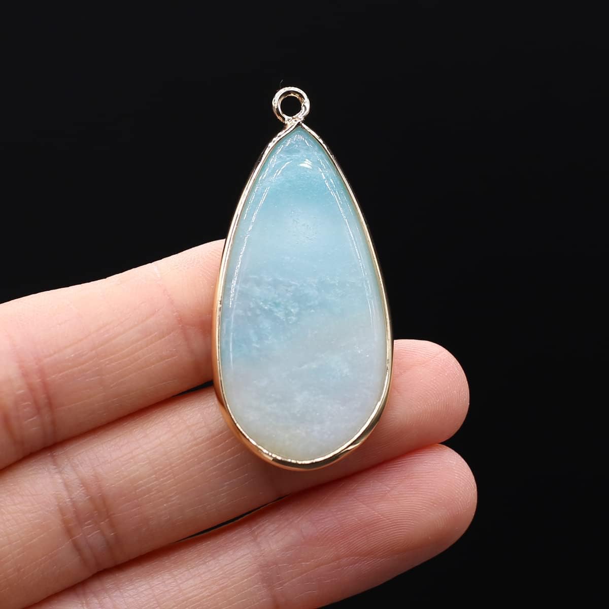 LHJ 5 Pcs Natural Stone Pendants Long Waterdrop Shape Mixed Crystal Agate Necklace Accessories Charms for Jewelry Making Bracelet DIY Gift - Image 9