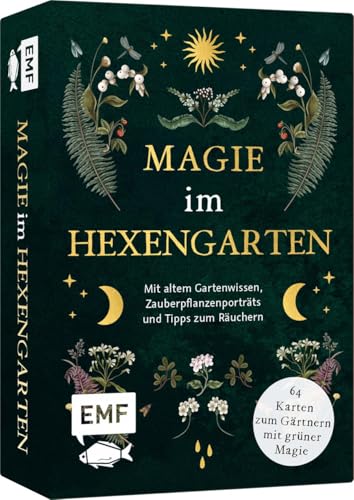 Kartenset: Magie im Hexengarten – 64 Karten zum Gärtnern mit grüner Magie: Mit altem Gartenwissen, Zauberpflanzenporträts, Meditationen, Ritualen und Anleitungen zum Räuchern